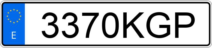 Numer rejestracyjny 3370KGP posiada AUDI A5