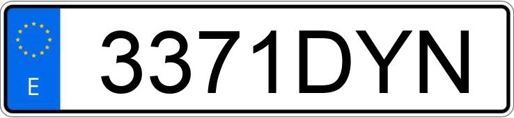 Numer rejestracyjny 3371DYN posiada BMW SERIE 3