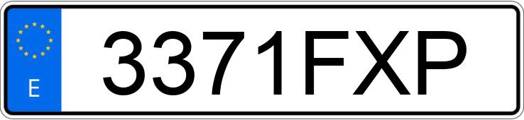 Numer rejestracyjny 3371FXP posiada AUDI A4