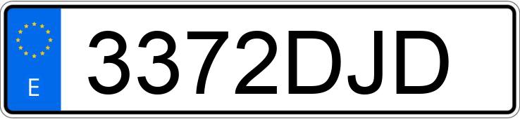 Numer rejestracyjny 3372DJD posiada MERCEDES E (211)