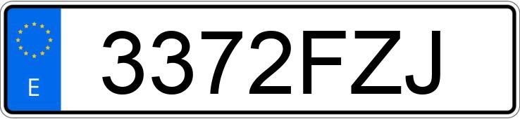 Numer rejestracyjny 3372FZJ posiada MERCEDES ATEGO