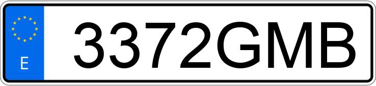 Numer rejestracyjny 3372GMB posiada RENAULT SCENIC