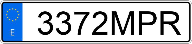 Numer rejestracyjny 3372MPR posiada CITROEN BERLINGO