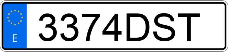 Numer rejestracyjny 3374DST posiada SEAT LEON