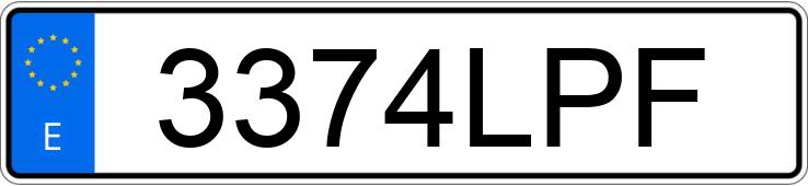 Numer rejestracyjny 3374LPF posiada MERCEDES SPRINTER