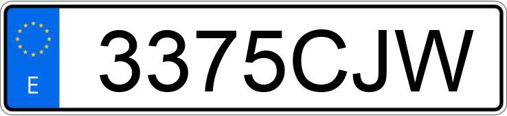 Numer rejestracyjny 3375CJW posiada FORD TRANSIT