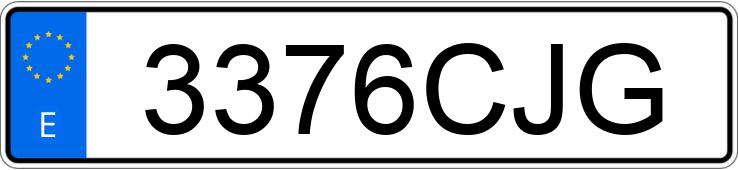 Numer rejestracyjny 3376CJG posiada VOLKSWAGEN POLO