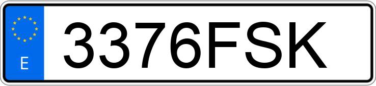 Numer rejestracyjny 3376FSK posiada FIAT BRAVO Numer rejestracyjny 3376FSK posiada FIAT BRAVO