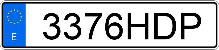 Numer rejestracyjny 3376HDP posiada OPEL ANTARA