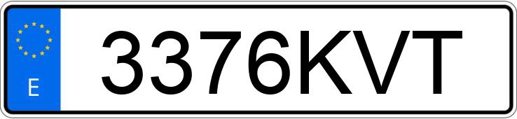 Numer rejestracyjny 3376KVT posiada CITROEN BERLINGO