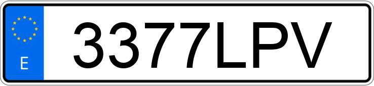 Numer rejestracyjny 3377LPV posiada CITROEN C3