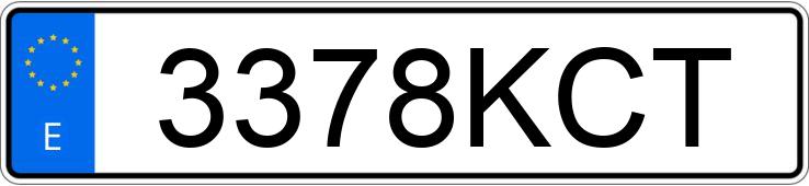 Numer rejestracyjny 3378KCT posiada PEUGEOT 2008 Numer rejestracyjny 3378KCT posiada PEUGEOT 2008