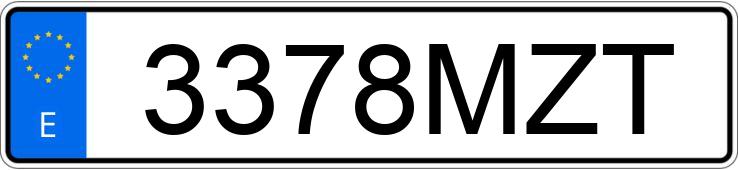 Numer rejestracyjny 3378MZT posiada AUDI Q7