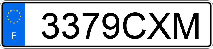 Numer rejestracyjny 3379CXM posiada RENAULT MEGANE