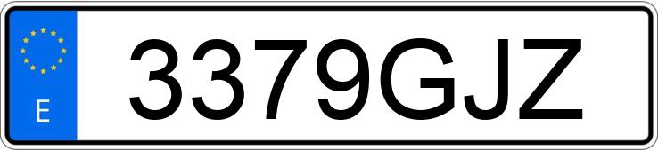 Numer rejestracyjny 3379GJZ posiada BMW SERIE 3
