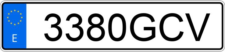 Numer rejestracyjny 3380GCV posiada FIAT 500 Numer rejestracyjny 3380GCV posiada FIAT 500