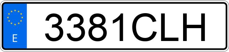 Numer rejestracyjny 3381CLH posiada TOYOTA COROLLA Numer rejestracyjny 3381CLH posiada TOYOTA COROLLA