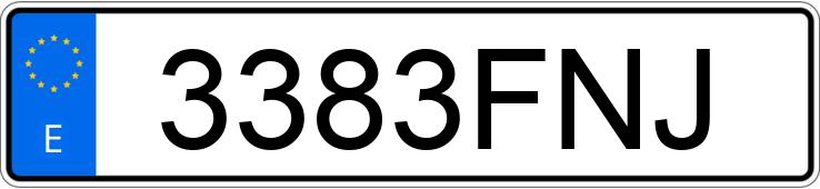 Numer rejestracyjny 3383FNJ posiada ALFA ROMEO 159 Numer rejestracyjny 3383FNJ posiada ALFA ROMEO 159