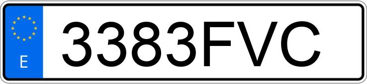 Numer rejestracyjny 3383FVC posiada AUDI A3 Numer rejestracyjny 3383FVC posiada AUDI A3