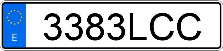 Numer rejestracyjny 3383LCC posiada RENAULT CLIO