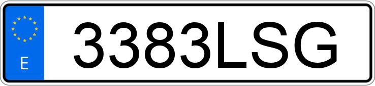 Numer rejestracyjny 3383LSG posiada AUDI Q5