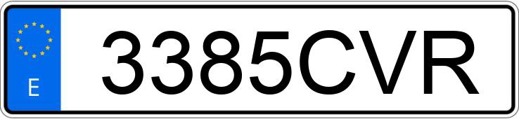 Numer rejestracyjny 3385CVR posiada BMW SERIE 6