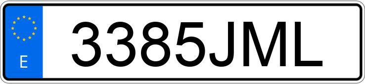 Numer rejestracyjny 3385JML posiada BMW SERIE 1