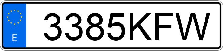 Numer rejestracyjny 3385KFW posiada HUSQVARNA TE 300