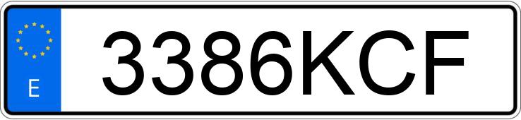 Numer rejestracyjny 3386KCF posiada FIAT TIPO