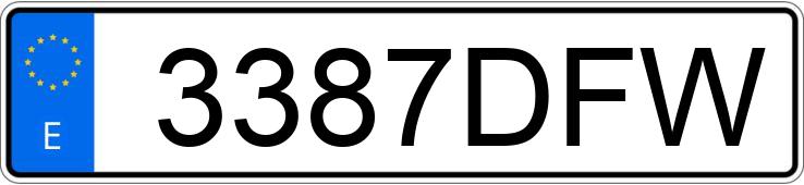 Numer rejestracyjny 3387DFW posiada FORD FOCUS Numer rejestracyjny 3387DFW posiada FORD FOCUS