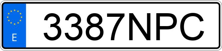 Numer rejestracyjny 3387NPC posiada AUDI Q3