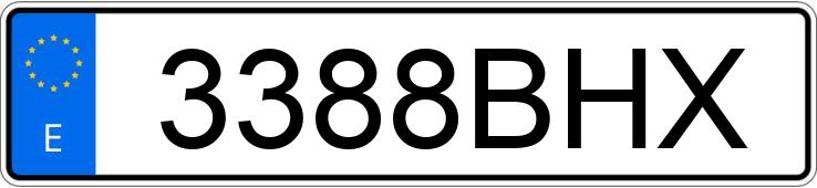 Numer rejestracyjny 3388BHX posiada SEAT TOLEDO Numer rejestracyjny 3388BHX posiada SEAT TOLEDO