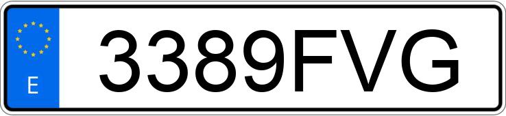 Numer rejestracyjny 3389FVG posiada BMW SERIE 3
