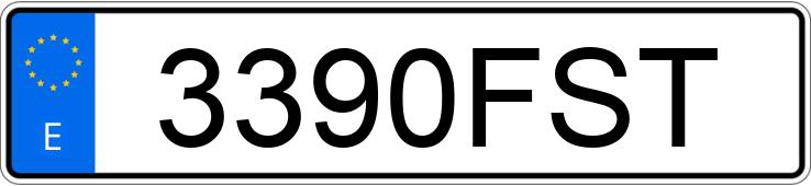 Numer rejestracyjny 3390FST posiada BMW SERIE 3