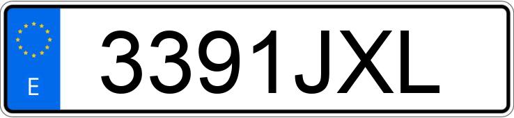 Numer rejestracyjny 3391JXL posiada VOLKSWAGEN GOLF SPORTSVAN