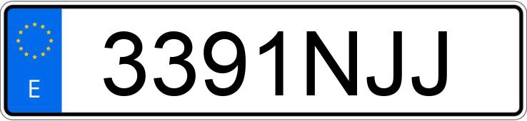 Numer rejestracyjny 3391NJJ posiada RENAULT MASTER