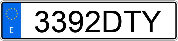 Numer rejestracyjny 3392DTY posiada SEAT LEON