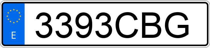 Numer rejestracyjny 3393CBG posiada CITROEN XSARA