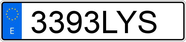 Numer rejestracyjny 3393LYS posiada ABARTH 595 Numer rejestracyjny 3393LYS posiada ABARTH 595