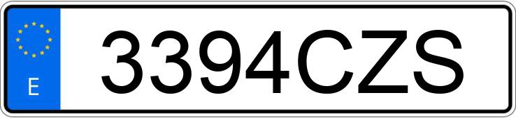 Numer rejestracyjny 3394CZS posiada RENAULT MEGANE