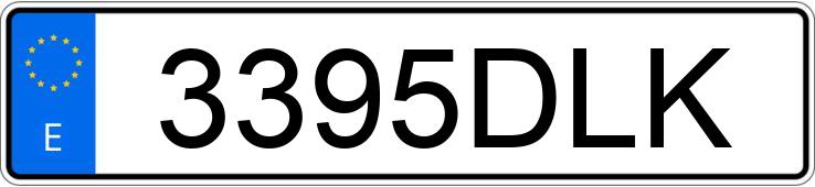 Numer rejestracyjny 3395DLK posiada MERCEDES SLK (170-171)