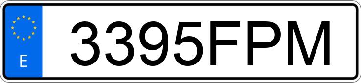 Numer rejestracyjny 3395FPM posiada BMW SERIE 3