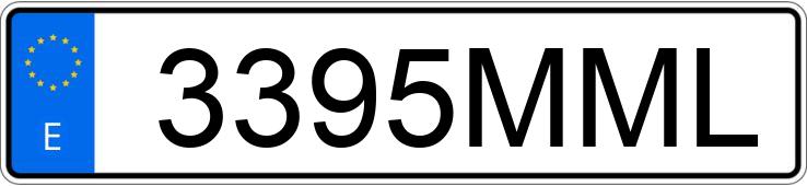 Numer rejestracyjny 3395MML posiada RENAULT TRAFIC