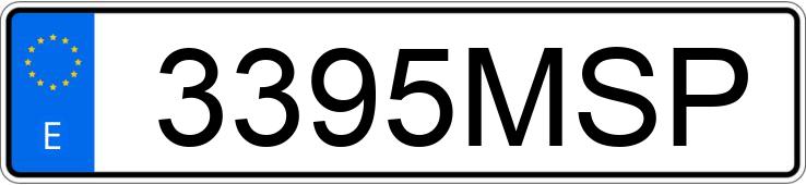 Numer rejestracyjny 3395MSP posiada VOLKSWAGEN POLO
