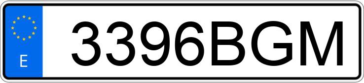 Numer rejestracyjny 3396BGM posiada AUDI A3