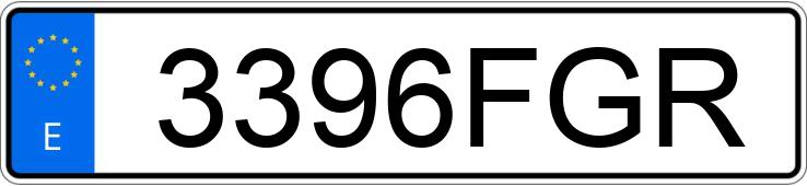 Numer rejestracyjny 3396FGR posiada CITROEN C2