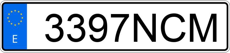 Numer rejestracyjny 3397NCM posiada BMW SERIE 4