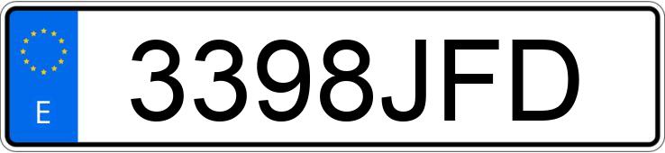 Numer rejestracyjny 3398JFD posiada KIA CARENS