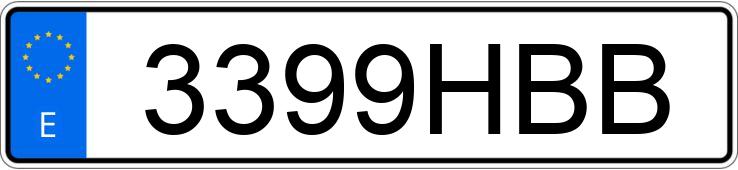 Numer rejestracyjny 3399HBB posiada HONDA JAZZ