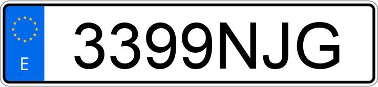 Numer rejestracyjny 3399NJG posiada RENAULT CLIO